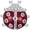 Qings Ciondolo Charm Animali Argento Sterling 925 che si Luminoso Illuminano al Buio con Pendenti Gatto Farfalla Tartaruga Ape Coccinella Gufo Falena Compatibile con Braccialetti e Collane Europei