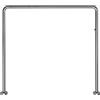 GEDY Telaio Tenda Doccia angolare Cromo, Misure: 80X80X80 CM, Lunghezze Tubi Sono rifilabili, Adatto a Tende Larghe dai 180cm ai 240cm, Asta Doccia in Acciaio, Design R&S Gedy, 2 Anni di Garanzia