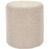HOME DECO FACTORY, HD0490, Pouf Bouclette Tortora, Comfort Ottimale, Design Elegante, Versatile, Facile da Mantenere, Dimensioni Ideali, 35x35x35 cm, Colore Tortora