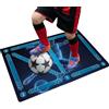 druck.de Tappetino da allenamento per il calcio - 90x60 cm - Calciatore blu - Allenamento per bambini - Tappetino antiscivolo per il controllo di palla - Tappetino da calcio - Attrezzo per l'allenamento tecnico