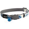 Rogz Catz Glowcat Collare, Blu Floreale