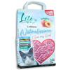 LifeGreen Lettiera Naturalissima per gatti 2 kg Pesca, con Fibra di Pisello e Amido di Mais, Vegetale, Biodegradabile, Agglomerante 3.8L, Elimina odori