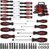 Sinoer set di cacciaviti magnetici con cacciaviti a croce, piatti e Torx, in acciaio cromo-vanadio, kit cacciaviti，44 pezzi.