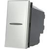 puntoluceled Deviatore Assiale 1P 16A compatibile con BTicino Axolute - Silver - Modulo da incasso