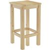 Erst-Holz Due varianti di sgabello da bar, bancone in pino massello laccato 90.71-44-45