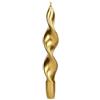 Generico Set 2 Candele a torciglione da 22 cm Colore Oro