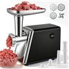 Eirolace Tritacarne Elettrico 4 In 1 Per Salsicce,Verdure,Protezione Silenzioso E Antisurriscaldamento,In Acciaio Inossidabile,Macina Carne Elettrico Con 3 Piatti Di Taglio E Insaccatrice Per Salsicce