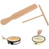 Funngy Spatola per Crepes,2 PCS Crepe Spreader Set per Spatole e Spalmare Crêpe Strumento da Cucina Spatole per Crêpe Distributore Spatola in Legno a Forma di T per Crepes Galette e Frittelle