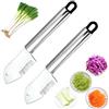 Generico Stainless Steel Multi-purpose Julienne Peeler,Vegetable Juliennes Slicer Handheld,Precision Julienne Blade,Quick Easy Kitchen Shredder Tool,Comfortable Handle & Hanging Hole for Carrot,Cucumber (2pcs)