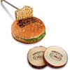 AIMOADO Ferro da stiro personalizzato per legno e pelle, hamburger, barbecue, bistecca e pane, logo personalizzato (3.8cm)