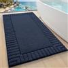 LUMI Tappetino Bagno Morbido Antiscivolo, Tappeto Bagno in Microfibra Super Assorbente, Lavabile in Lavatrice, Asciugatura Rapida, Tappeto Doccia Soffice per Vasca e Bagno, Blu, 60x90 cm