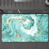 EMCLKS Tappeto Bagno 60x90 cm,Colori marmo turchese e oro su carta bianca,Tappetino Assorbente e Antiscivolo in Microfibra per Bagno,Cucina,Camera da Letto,Corridoio