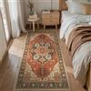 BEIMO Tappeto da Corridoio 80x150 cm, Vintage Boho Lungo per Cucina, Lavabile e Antiscivolo, Ideale per Cucina, Corridoio, Camera da Letto, Soggiorno,Rosso Sbiadito