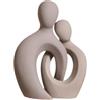 Fenteer Coppia Sculpture Desktop Decoration Amante Ornamento Figurina per il matrimonio