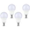 LEDLUX 4 Pezzi Lampada Led E14 CRI>95, 5.5W=40W 470 Lumen (P45 Ø45X81mm, 6400K)