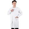 riou Camice Bianco da Laboratorio,Camice Laboratorio Uomo Donna,Camici Medico Bianco per Studenti Infermiera e Cosplay,Medico Cappotto da di Chimica Scuola a Maniche Lunghe con Tasche e Bottone