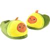 Perfeclan Pantofole da donna a forma di carino fuzzy divertente accogliente antiscivolo morbido peluche scarpe da frutta per camera da letto