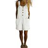 Generico Pantaloni Tuta Donna Larghi Vintage - Tuta Jumpsuit Denim Elegante Larghi Leggeri Casual Curvy per Sera Lavoro Mare Ciclismo