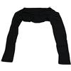Bodhi2000® Donne islamico musulmano bolero scrollata di spalle lunghe maniche hijab accessori, Nero , Etichettalia unica