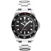 Lorenz Sporting Club 090019AA - Orologio sportivo da uomo - Orologio al quarzo svizzero in acciaio - Subacqueo fino a 100 metri