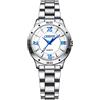 JewelryWe Orologio da Polso al Quarzo Da Donna/Uomo, Cinturino in Acciaio Inossidabile, Retro Vintage Orologio,Colore Nero/Blu/Bianco,Buon Regalo per Donna Uomo Fidanzati,San Valentino