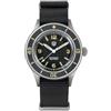 watchdives Orologio subacqueo da uomo, vintage, WD50 Fathoms NH35 NH38, 40 mm, vetro curvo, impermeabile fino a 300 m, quadrante nero con cinturino in nylon