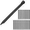 M METERXITY 25 Pcs Picchetti Per Bordatura Da Giardino, 12 Pollici Picchetti Di Ancoraggio In Plastica Per Bordature Da Giardino/Rotoli Per Barriera Erbaccia [Nero]