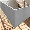 WUQINC Rete Ombreggiante 2.4 x 3.3 m Traspirante Telo Parasole per Esterni Corda Inclusa per Esterno, Terrazzo, Giardino, Balcone, Patio, Piscina, Grigio Chiaro