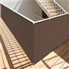 WUQINC Rete Ombreggiante 3 x 3.3 m Traspirante Telo Parasole per Esterni Corda Inclusa per Esterno, Terrazzo, Giardino, Balcone, Patio, Piscina, marrone