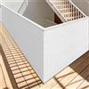 WUQINC Rete Ombreggiante 1.7 x 3.3 m Traspirante Telo Parasole per Esterni Corda Inclusa per Esterno, Terrazzo, Giardino, Balcone, Patio, Piscina, Bianco