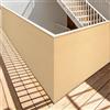 WUQINC Rete Ombreggiante 2.5 x 3.5 m Traspirante Telo Parasole per Esterni Corda Inclusa per Esterno, Terrazzo, Giardino, Balcone, Patio, Piscina, Color Crema