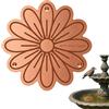 Generic Disco in rame per vaschetta per uccelli, accessorio da giardino a forma di , in rame, per vaschetta per uccelli, per patio, prato, fontana solare, piccola fontana da giardino all'aperto