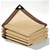 DYINDUN Rete Ombreggiante 80 x 415 cm Protezione Anti-Uv e Frangivento, Traspirante Protezione Solare Tenda da Sole per Esterno per Fiori Colture Serre Posto Auto Coperto Piscina, Color Crema