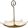 Generic Mini mangiatoia per uccelli a ombrello, con installazione facile ovunque, 18 x 16,5 cm, a forma di ombrello, in ferro, da appendere, materiale resistente alle intemperie, per terrazza, cortile