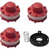 Fengfire Set di 3 bobine di ricambio per decespugliatore Einhell GE-CT 36/30 LI E,1 tappo bobina di ricambio, 1 testa per decespugliatore