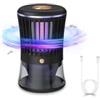 XOQUAI Lampada anti-zanzara, lampada elettrica anti insetti, 3000 V, ricaricabile USB, trappola per mosca insetti, 360 °, UV elettrica, anti zanzara, luce notturna per interni esterni, luce notturna potente