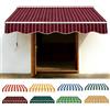 Generico Telo Di Ricambio Per Tende Da Sole Da Giardino E Balcone 200cm 250cm 300cm 400cm 500cm Poliestere Ispessito 280g/m2 Impermeabile, Tessuto Parasole Per Tende(Borgogna,300x200cm)