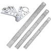 HDGSAFD 3 Righelli In Acciaio E 1 Righello Pieghevole In Plastica, Strumenti Da Disegno, Righello Da Disegno, Forniture Per Ufficio, Righello Didattico, Righello Tecnico
