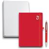 KORAT Agenda Settimanale 2026, 12 Mesi 17x24 cm con Elastico - Mauritania, Calendario, Penna Inclusa e Astuccio, daily planner, Flessibile, Copertina Matra (Rosso)