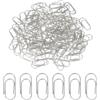 PATIKIL 100 Pezzi Mini Graffette Piccole Carine Antiruggine 15mm Argento | Metallo Resistente Durevole All'ingrosso