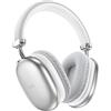 Hoco W35 Max Cuffie Wireless Bluetooth 5.3 Bassi Profondi SD AUX Pieghevoli Argento