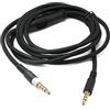 System-S Cavo di ricambio audio 150 cm AUX 3,5 mm jack intrecciato nero per Hyperx Cloud Mix Alpha