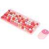 Bewinner Combinazione di Tastiera e Mouse Wireless a 86 Tasti, Tastiera da Gioco Carina 1200 DPI, Colori Misti Dolci, Tastiera Ergonomica per Macchina da Scrivere con Copritasti Rotondi(Colore misto rosa)