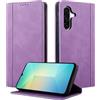CASAFUNY Custodia per Samsung Galaxy A26 5G Cover a Libro Portafoglio in Pelle PU Protettiva, Flip Caso Custodia per Samsung A26 5G, Viola