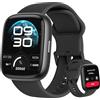 LODIMEKE Smartwatch Uomo Donna, Utilizzato insieme all'app VeryFit, 1.83'' Effettua o Risposta Chiamate, 110+ Sportive/Cardiofrequenzimetro/SpO2/Sonno/Pressione per Smartphones iOS Android
