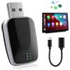 NAVESO 2 In 1 Wireless Carplay Adapter, Adattatore USBCarplay WirelessAuto, Dongle Plug & Play con USB e Type-C, Convertitore Da Cavo A Wireless Carplay, Compatibile con IPhone Ios 10+ E Android 11+