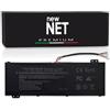 new net - Batteria Premium AP18E8M [15.4V - 3815mAh] Compatibile con Acer AP18E7M, AP18D8M, KT.00407.007, KT00407007, KT.00407.009, KT00407009, KT.0040G.013, KT0040G013