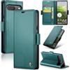 Teeirllim Cover per Google Pixel 10 / Google Pixel 10 Pro, Blocco RFID Custodia Portafoglio Premium PU Pelle,con Funzione Supporto Magnetica Carta Fessura Case Flip Libro per Pixel 10/10 Pro,Blu-verde