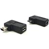 Duttek Micro USB a Mini USB Combo Adattatore, ad Angolo retto 90 Gradi 1 PC Mini USB Maschio a Micro USB Femmina Adattatore + 1 PC Mini USB Femmina a Micro USB Maschio Adattatore Convertitore