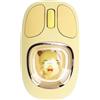 YUEHISY Mouse Wireless Bluetooth, Mouse da Gioco Ricaricabile con Bambola Carina e Retroilluminazione RGB, Ricevitore Nano USB da 2,4 G, Topi per Computer Portatili per PC Laptop Desktop (YELLOW)